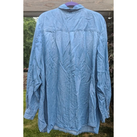 Style & Company Chambray look Shirt - Picture 2 of 8